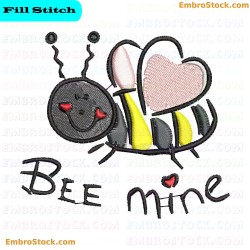 Adorable Bee Embroidery Design 25