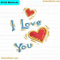 Affection Embroidery Design 2