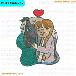 Affection In The World Of Horses Embroidery Design 10