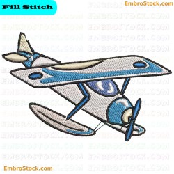 Airplane Embroidery Design 26