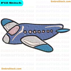 Airplane Embroidery Design 29