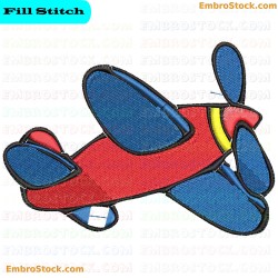 Airplane Toys Embroidery Design 12