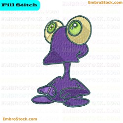 Alien Representation Embroidery Design 4