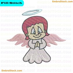 Angel Cool Angels Embroidery Design 7