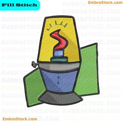 Animated Lamp Embroidery Design 6