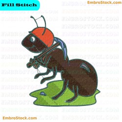 Ant Embroidery Design 1