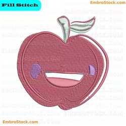 Apple Embroidery Design 20