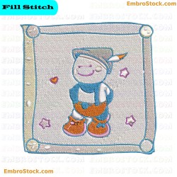 Artist Baby Embroidery Design 3