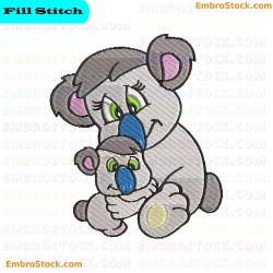 Australian Koala Embroidery Design 2