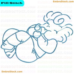 Baby Boy Drawing Embroidery Design 5