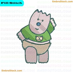 Baby Character Embroidery Design 11