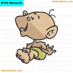 Baby Character Embroidery Design 19