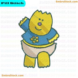 Baby Character Embroidery Design 9