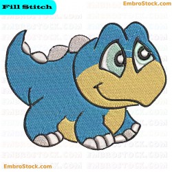 Baby Dinosaur Embroidery Design 1