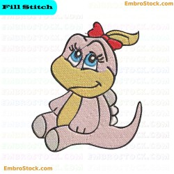 Baby Dinosaur Embroidery Design 6