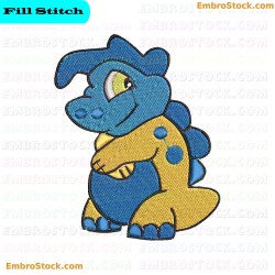 Baby Dinosaur Embroidery Design 8