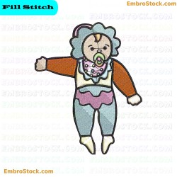 Baby Doll Embroidery Design 20