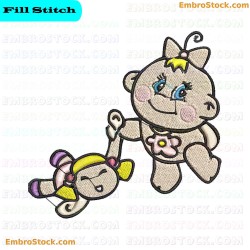 Baby Girl Embroidery Design 5