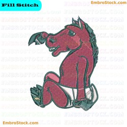 Baby Horse Embroidery Design 3