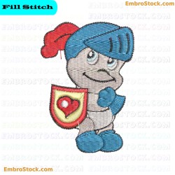 Baby Knights Fashion Embroidery Design 5