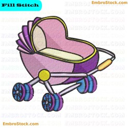 Baby Stroller Toys Embroidery Design 9