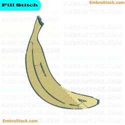 Banana Embroidery Design 7