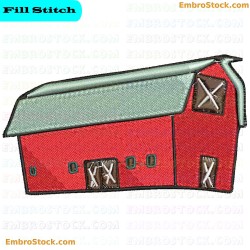 Barn Embroidery Design 2