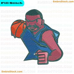 Basketball Player Embroidery Design 15