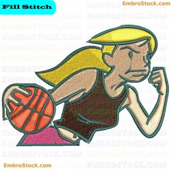 Basketball Player Embroidery Design 6