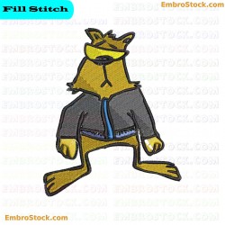 Bear Character Embroidery Design 7