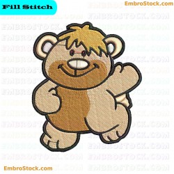 Bear Embroidery Design 11