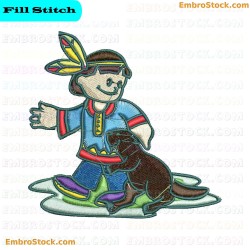 Beaver Scout Embroidery Design 13