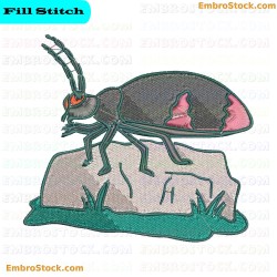 Beetle Embroidery Design 82