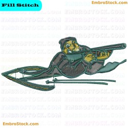 Biathlon Embroidery Design 8