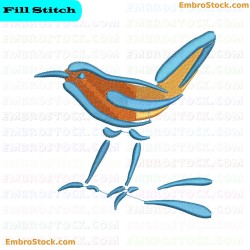 Bird Embroidery Design 10