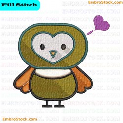 Bird Embroidery Design 12