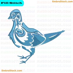 Bird Embroidery Design 3