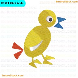 Bird Embroidery Design 4