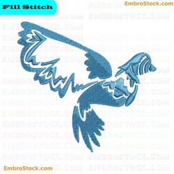 Bird Embroidery Design 5