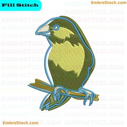 Bird Simple Birds Embroidery Design 3