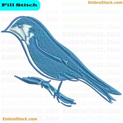 Bird Simple Birds Embroidery Design 6