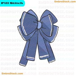 Blue Ribbon Embroidery Design 2