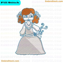 Bride Embroidery Design 6