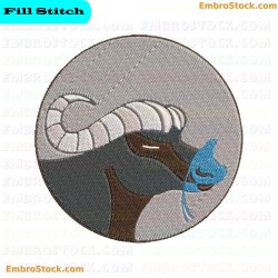 Buffalo Embroidery Design 9