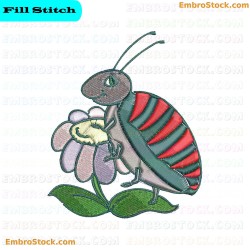 Bug Embroidery Design 86