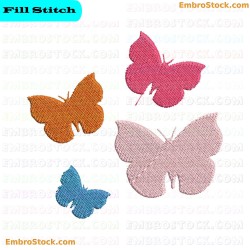 Butterflies Embroidery Design 14