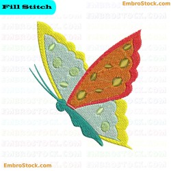 Butterfly Embroidery Design 10