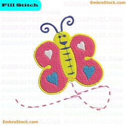 Butterfly Embroidery Design 12