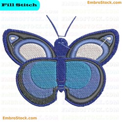 Butterfly Embroidery Design 13