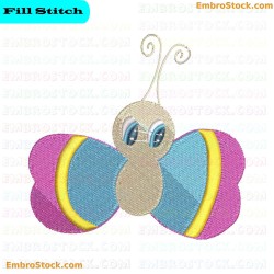 Butterfly Embroidery Design 1